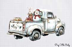 White Rustic Christmas Clipart PNG Product Image 1