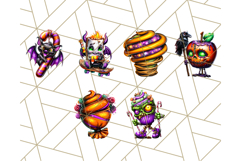 Haunted Treats Clipart PNG, Halloween Candy Art Product Image 8