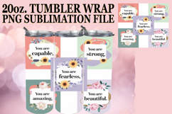 Radiant Adventures 20oz tumbler wrap, Quote Product Image 1