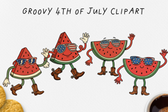 Groovy 4th of July Clipart Bundle 80 PNG Product Image 18