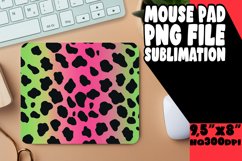 Vibrant Leopard Gradient Art Mouse Pad PNG Product Image 1