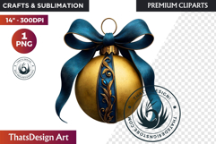 Christmas Jewel Baubles Clipart | Elegant Holiday Ornaments Product Image 1