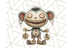 Creepy Dolls Clipart PNG Haunted Toy Characters Product Image 4