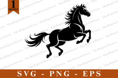 Horse SVG, Horse vector, Horse Silhouette, Cut files Product Image 1
