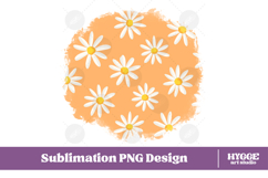 Retro Flowers Background Png Floral Paper Sublimation Bundle Product Image 8