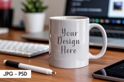 Minimal Desk Mug Mockup PSD Product Image 1