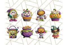 Colorful Halloween Clipart PNG, Cute Kids &amp; Candy Clip Art Product Image 4