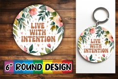 Joyful Moments Car Coaster, Flower Quote Product Image 1