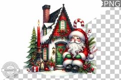 Christmas Santa Sublimation - Clipart PNG Design Product Image 1