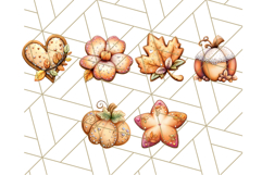 Fall Cookie Clipart PNG, Autumn Sweets Pumpkin Cookies Product Image 8