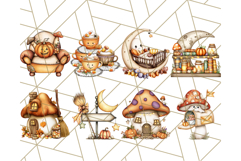 Halloween Fairy House Clipart PNG, Spooky Cottage Art Product Image 4