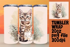 Whisker Whirl: Sublimation Tumblers with Cat Designs Product Image 1