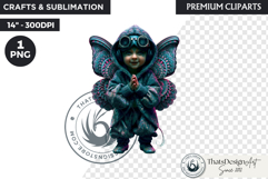 Steampunk Rococo Fairy Clipart, fantasy Fae Graphic Product Image 1