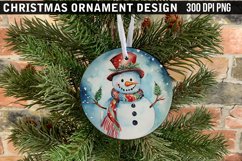 Christmas Ornament Sublimation PNG Design Product Image 1