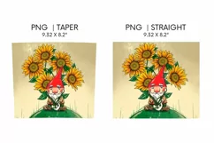 Sunflowers Tumbler Sublimation | 20 oz | Taper | Straight Product Image 3