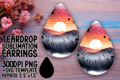 Sleek Teardrop Design for Sublimation , Halloween Product Image 1