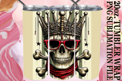 JOYFUL ESCAPE 20oz TUMBLER WRAP, Skull Product Image 1