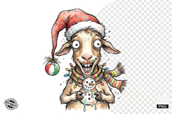 Whimsical Christmas In July Animals Clipart Product Image 1