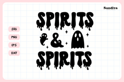 Spooky Bachelorette Party Saying SVG | Spirits &amp; Spirits Product Image 3
