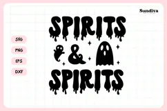 Spooky Bachelorette Party Saying SVG | Spirits & Spirits Product Image 3