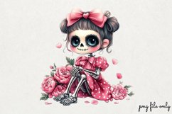 Valentines day skeletons Clipart PNG Product Image 1