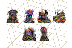 Enchanted Graveyard Halloween PNG Clipart Product Image 8