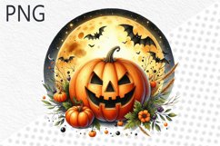 Halloween Pumpkins Sublimation - Clipart PNG Design Product Image 1