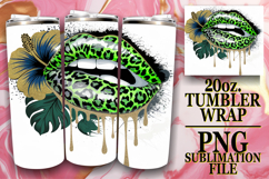 Lively Evenings 20oz tumbler wrap, Dripping Lips Product Image 1