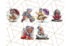 52 Wild Grandma Clipart PNGs, Funny Quirky Old Ladies Product Image 8