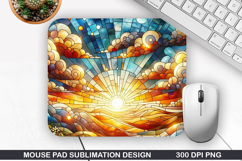 Mouse Pad Sublimation, Summer Mouse Pad PNG Design Product Image 1