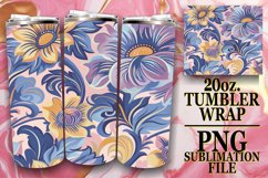 Radiant Springtime Fiesta Tumbler Wrap, Whimsical Fun Product Image 1