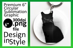 Adorable Feline Sublimation: Keychain &amp; Coaster Series Product Image 1