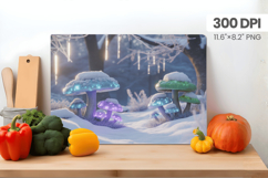 Winter Christmas Wonderland Cutting Board PNG Sublimation Product Image 1