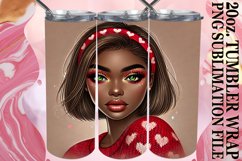 Lively Sublimation 20oz tumbler wrap, Love Girl Product Image 1