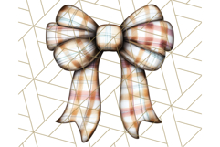 Fall Bow Clipart, Autumn Hair Bows PNG, Fall Ribbon Png Product Image 4