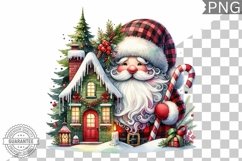 Christmas Santa Sublimation - Clipart PNG Design Product Image 1