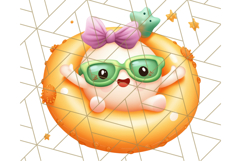 Sea Creatures With Summer Accessories PNG Clipart Product Image 4