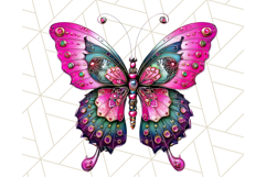 Metallic Butterfly Clipart PNG Clipart, Vibrant Butterfly Product Image 4