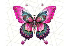 Metallic Butterfly Clipart PNG Clipart, Vibrant Butterfly Product Image 4