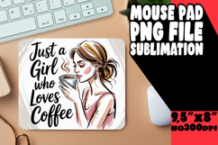 BLISSFUL MOUSE MAT FUN IDEAS, Just A Girl Product Image 1
