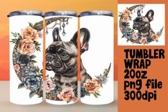 Whimsical Wag: Watercolor Tumbler Design 20oz Product Image 1