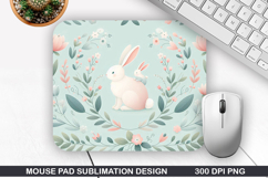 Flowers Mouse Pad Sublimation, Spring Mouse Pad PNG Design Product Image 1
