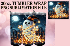 Enchanted Dreams 20oz tumbler wrap, Ghost Product Image 1