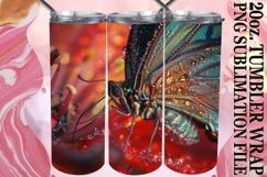 Sparkly Tumbler Wrap Butterfly Art 20oz Product Image 1