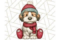 Christmas Animal Clipart, Festive Animals in Holiday Outfits Product Image 4