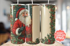 Santa Christmas Tumbler | Christmas Tumbler Wrap Product Image 1