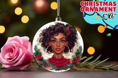 Unique Circle Keychain Magic, Xmas Girl Product Image 1