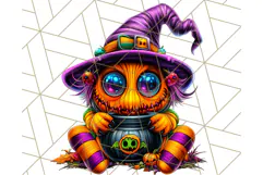 Spooky Cute Monster PNG Clipart, Adorable Halloween Monsters Product Image 4