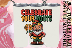 Happy Hearts 20oz tumbler wrap, Juneteenth Product Image 1