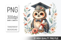 Graduation Animals Clipart PNG Bundle, High Quality PNG File Product Image 5